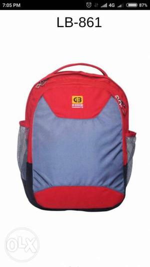 Red And Gray Backpack Screenshot