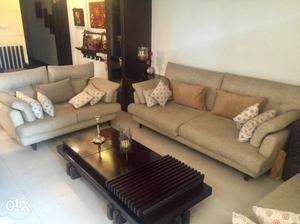 Seven seater sofa with centre table..in a very
