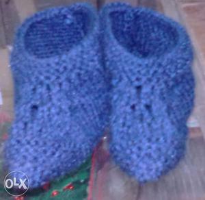 This a handmade pair of socks, made with fresh