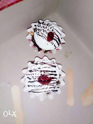 Two Black Forest Cup Cakes