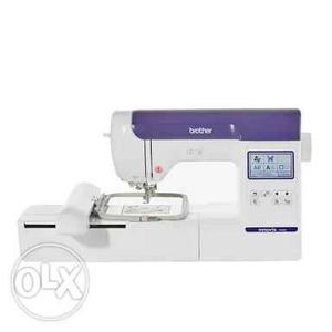 White And Purple Brother Electric Sewing Machine