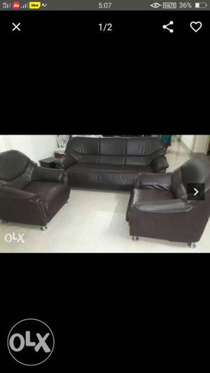 Black Leather 2-seat Sofa Screenshot