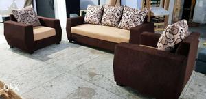 Brand new 5sitter sofa wd gud quality at factory rate wd 5yr