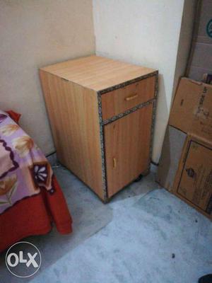 Brown Wooden Drawer And Cabinet