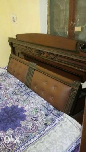 King size hand made bed (storage boxes)with cusion and