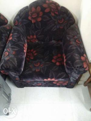 Single seater fabric sofas