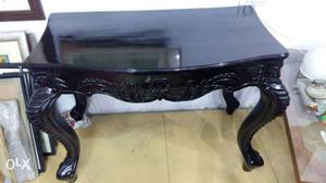 Very old antique console table in rosewood polish
