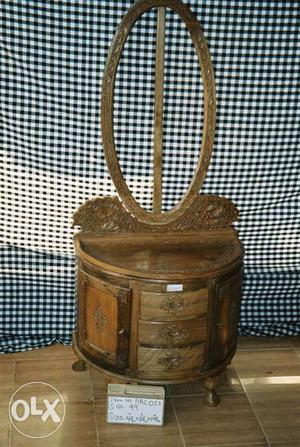 Walnut wood handmade dressing table 100 %walnut