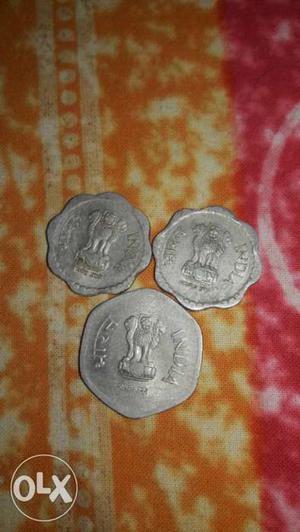 20paise 10 paise 2 coin indian currency
