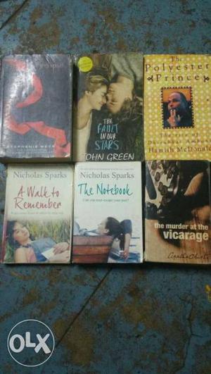6 Books. Price is Not Negotiable