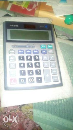Black And Gray Casio Desk Calculator