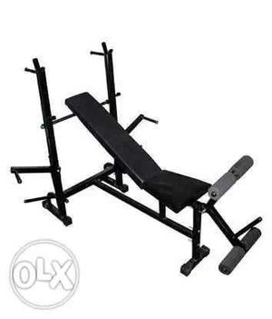 Black And Gray Tilted 8in 1Bench Press (at affordable price)
