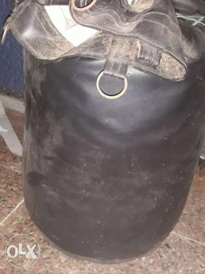 Black Leather Heavy Bag