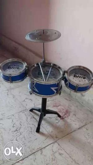 Blue-and-silver Percussion Instruments