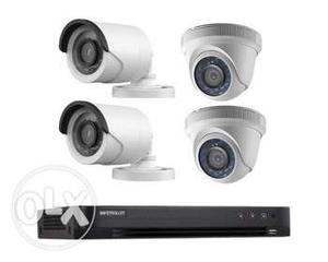 Brand new 2MP D/N CCTV with 4ch DVR, 1 TB Hard disk, 2 years