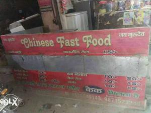 Chinese Fast Food Menu Signage
