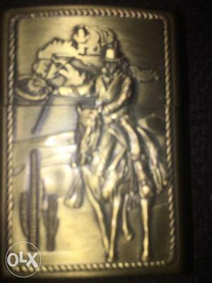 Gold Knight Printed Flip Lighter