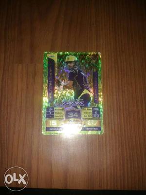 Limited edition gold card