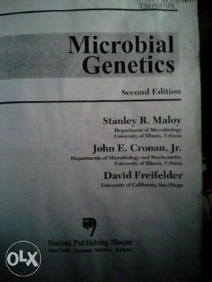 Microbial Genetics Second Edition By Stanley R. Maloy Book