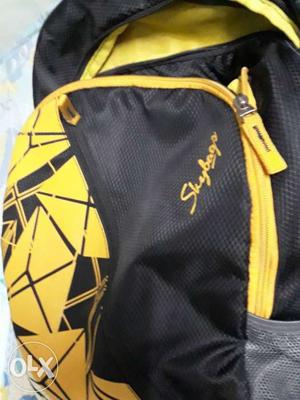 New Year Offer Yellow And Black Backpack