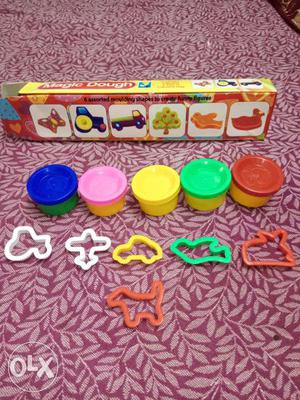 New soft clay five box with six shapes and new box