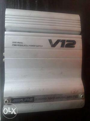Silver Colored V12 Car Amplifier