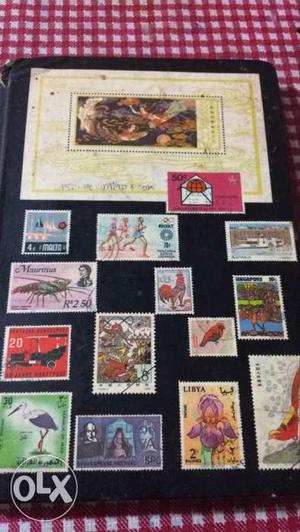 Stamp collections almost all countries