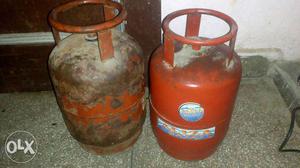 Two nos of small gas cylinder with a gas stove as