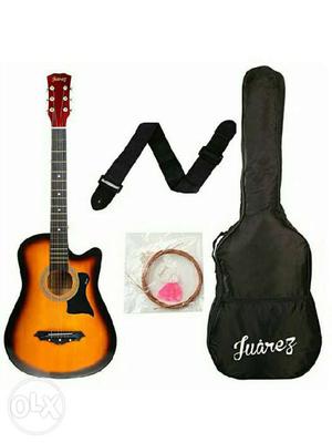 1 month use only. JRZ38C 6 Strings Acoustic Guitar 38 Inch