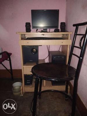 1 year use best pc with table, chair or home