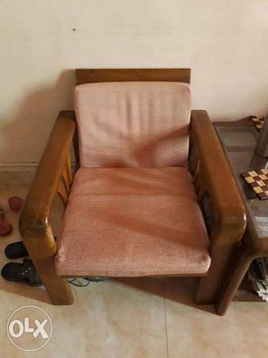 2 Wooden chairs with Cushions in good condition.  for 2