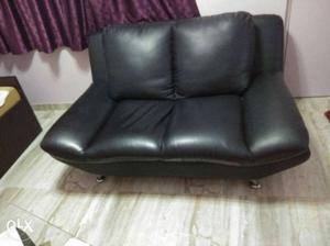 2 seater comfy Godrej leather sofa