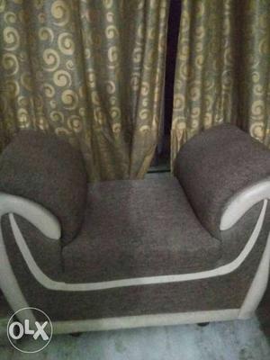 2year used 2+1 seater fabric sofa set. with
