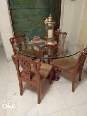 3 seater, single seater, dining table, 4 chairs,