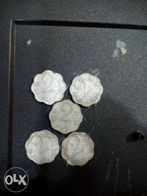 5 two paise coin of 