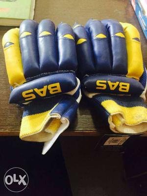 "Bat Gloves" Pair Of Yellow-and-blue Bas - Bat Gloves