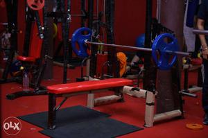 Bench and rod 2x4 gym
