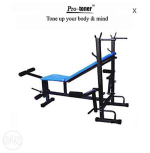 Blue And Gray Pro-Toner Weight Bench