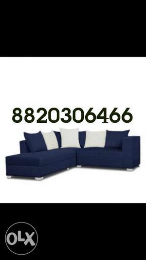 Brand new navy blue sectional sofa