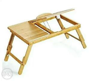 Brown Wooden Laptop Table With Drawer-5 months old