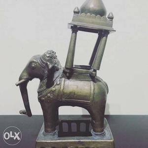 Cast bronze elephant ride toy
