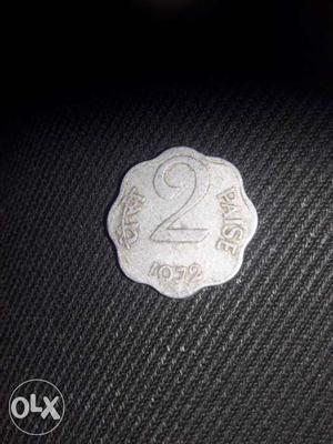 Coin of Indian 2 paise