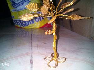 Gold-colored Tree Table Decor