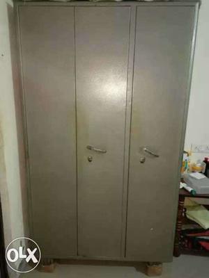 Gray 3-door Cabinet