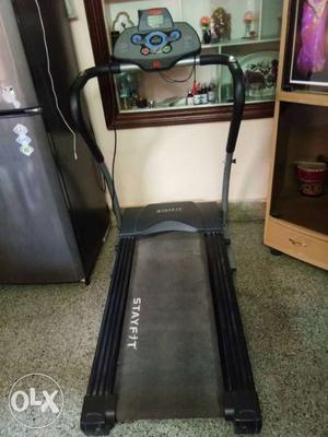 Gray And Black Stafit Manual Treadmill