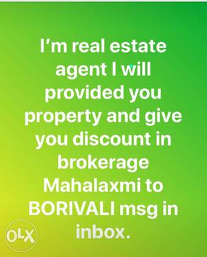 I'm Real Estate Agent I Will Provide You Property And Give