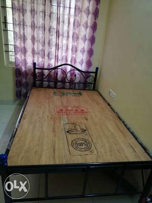 Iron bed with mattress in excellent condition