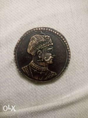 Male Profile Embossed Commemorative Coin