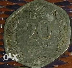 Old 20paice coin