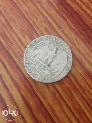One Quarter U.S. Dollar Coin